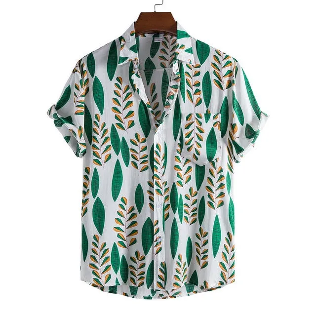 Floral Loose Casual Hawaii Beach Shirt