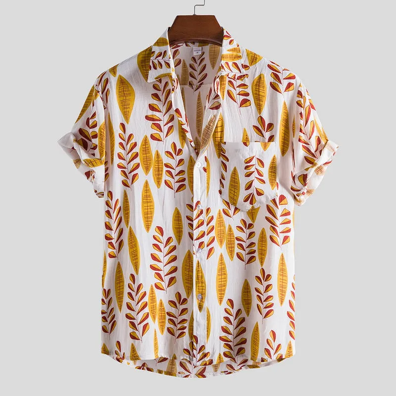 Floral Loose Casual Hawaii Beach Shirt