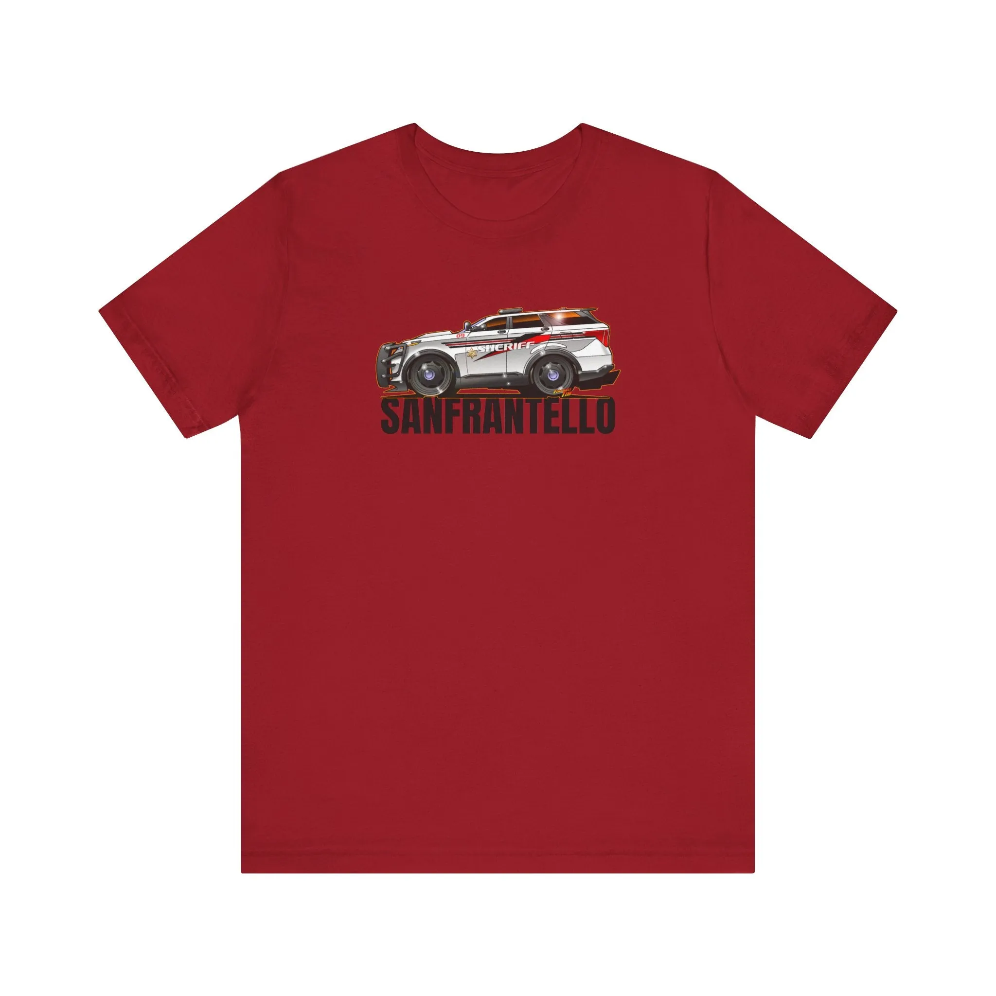 FORD EXPLORER POLICE CRUISER Sanfrantello 09 Tribute Concept Art Short Sleeve Tee 12 Colors