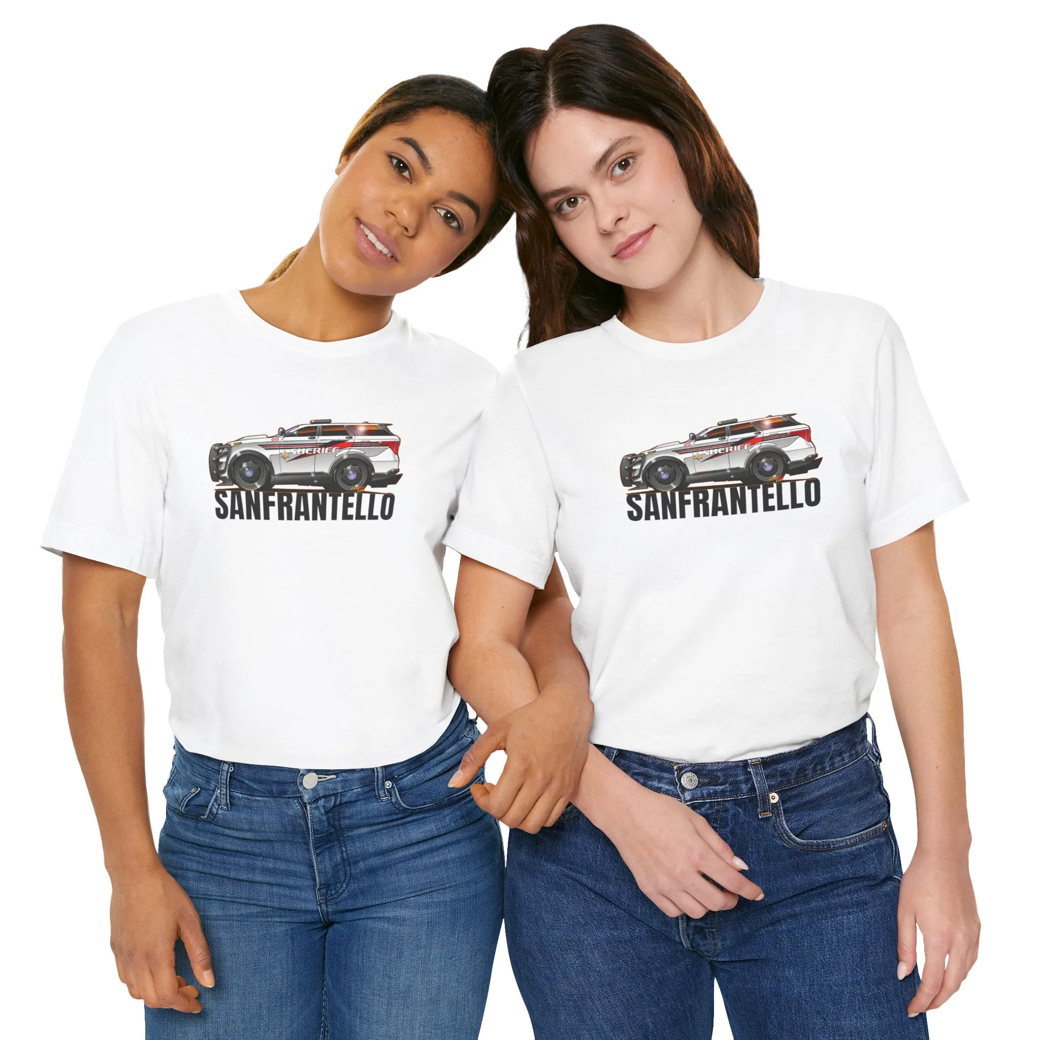 FORD EXPLORER POLICE CRUISER Sanfrantello 09 Tribute Concept Art Short Sleeve Tee 12 Colors