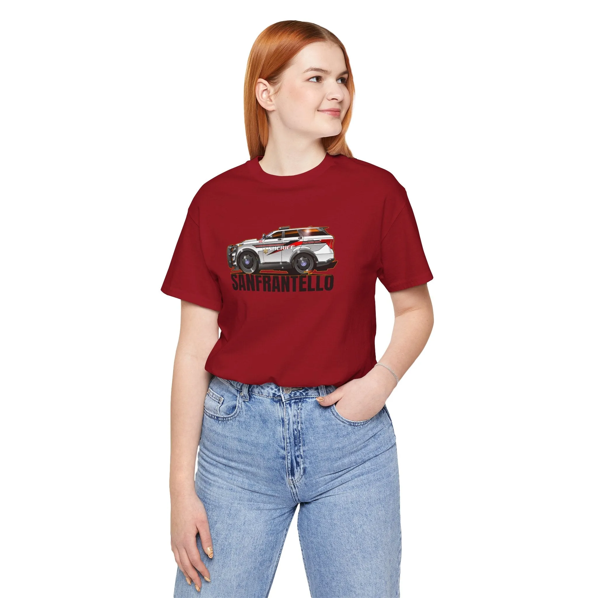 FORD EXPLORER POLICE CRUISER Sanfrantello 09 Tribute Concept Art Short Sleeve Tee 12 Colors