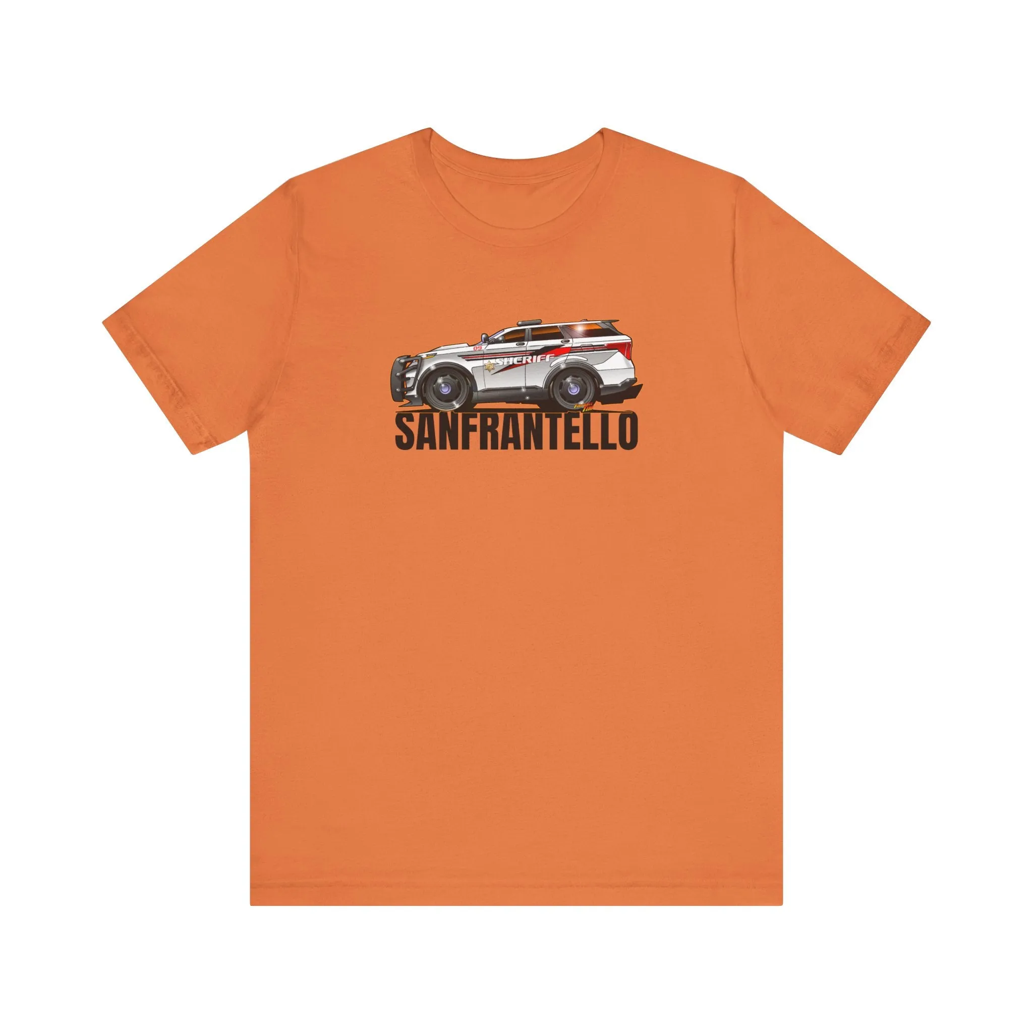 FORD EXPLORER POLICE CRUISER Sanfrantello 09 Tribute Concept Art Short Sleeve Tee 12 Colors