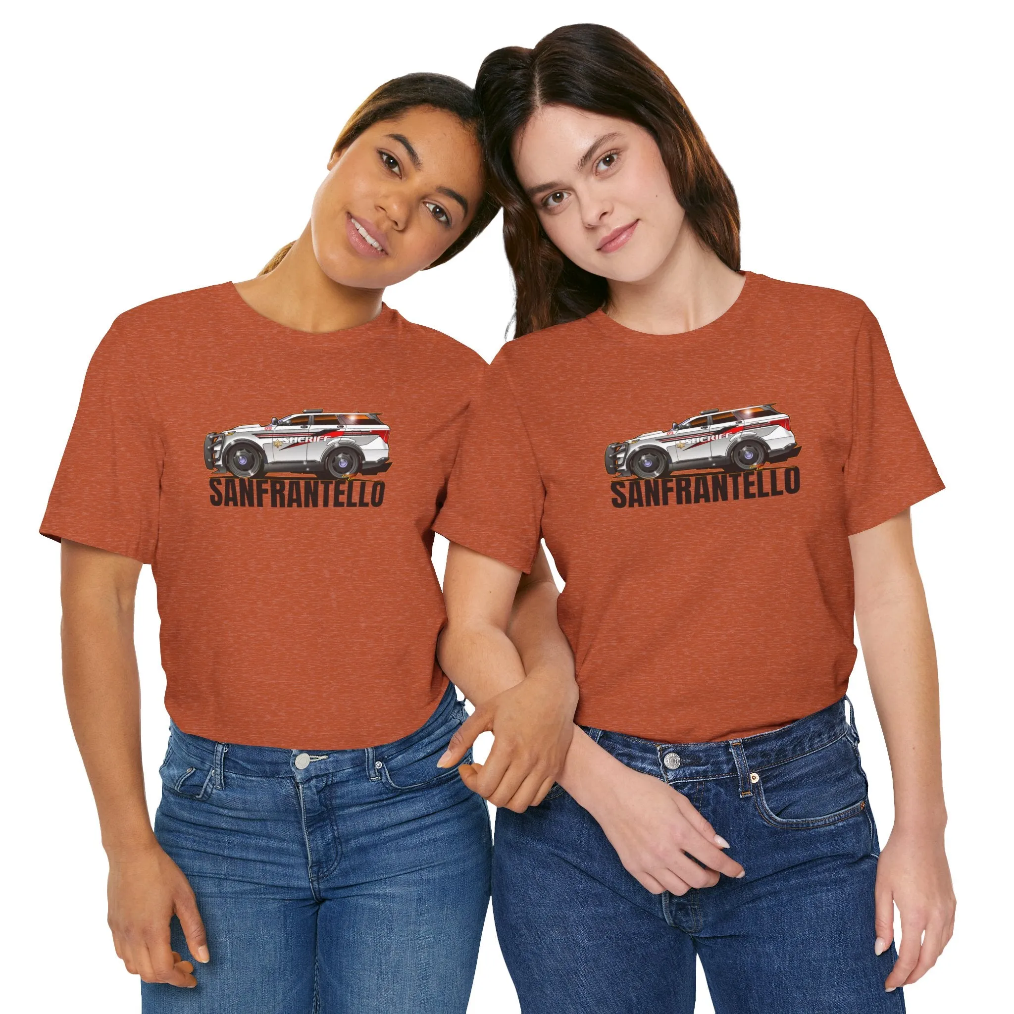 FORD EXPLORER POLICE CRUISER Sanfrantello 09 Tribute Concept Art Short Sleeve Tee 12 Colors