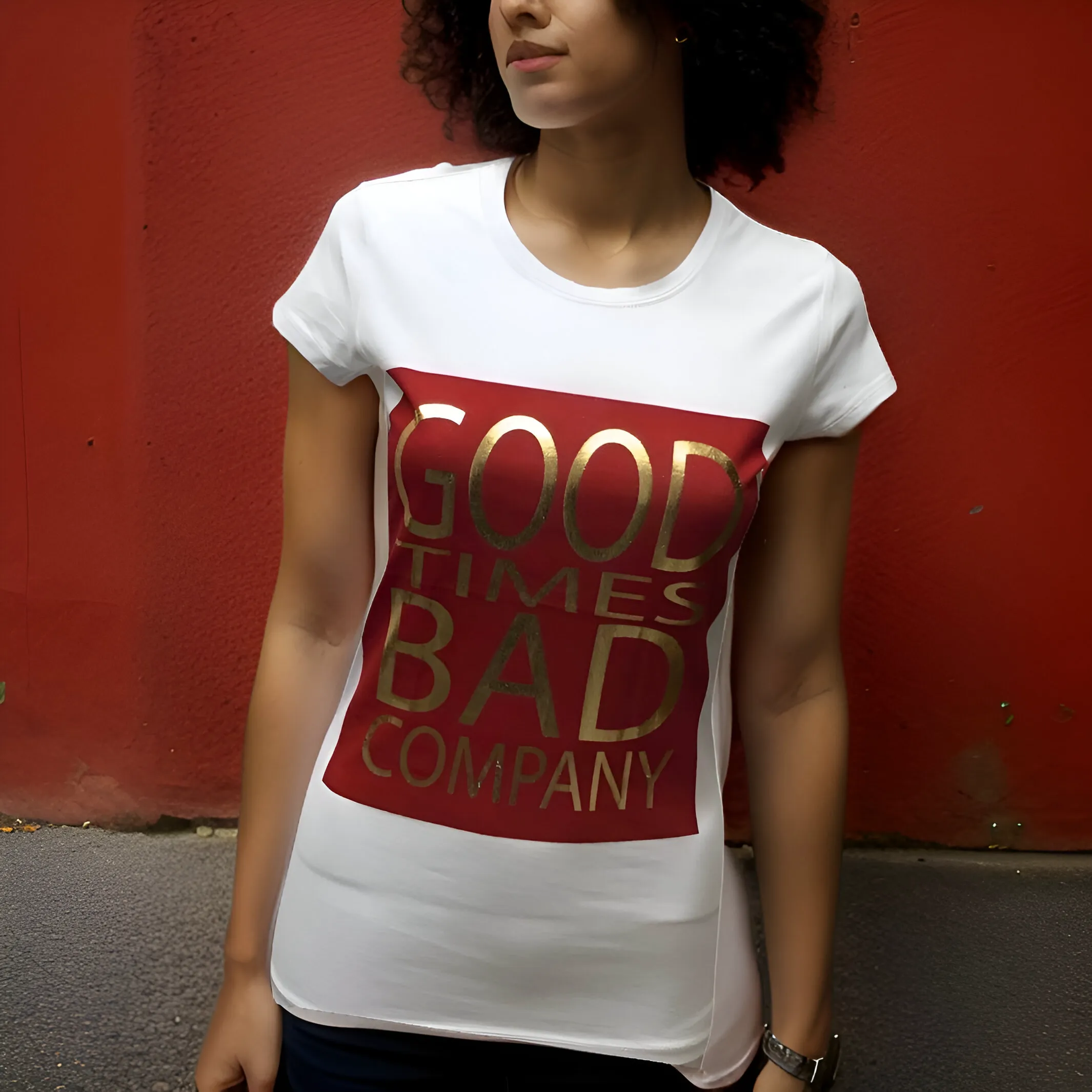 ^GOOD TIMES / BAD COMPANY^ WOMEN'S SHORT SLEEVE T-SHIRTS