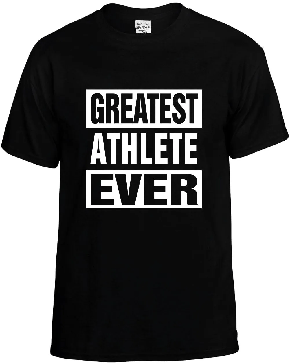 Greatest Athlete Ever Unisex T-Shirt Novelty Graphic Tee Shirt
