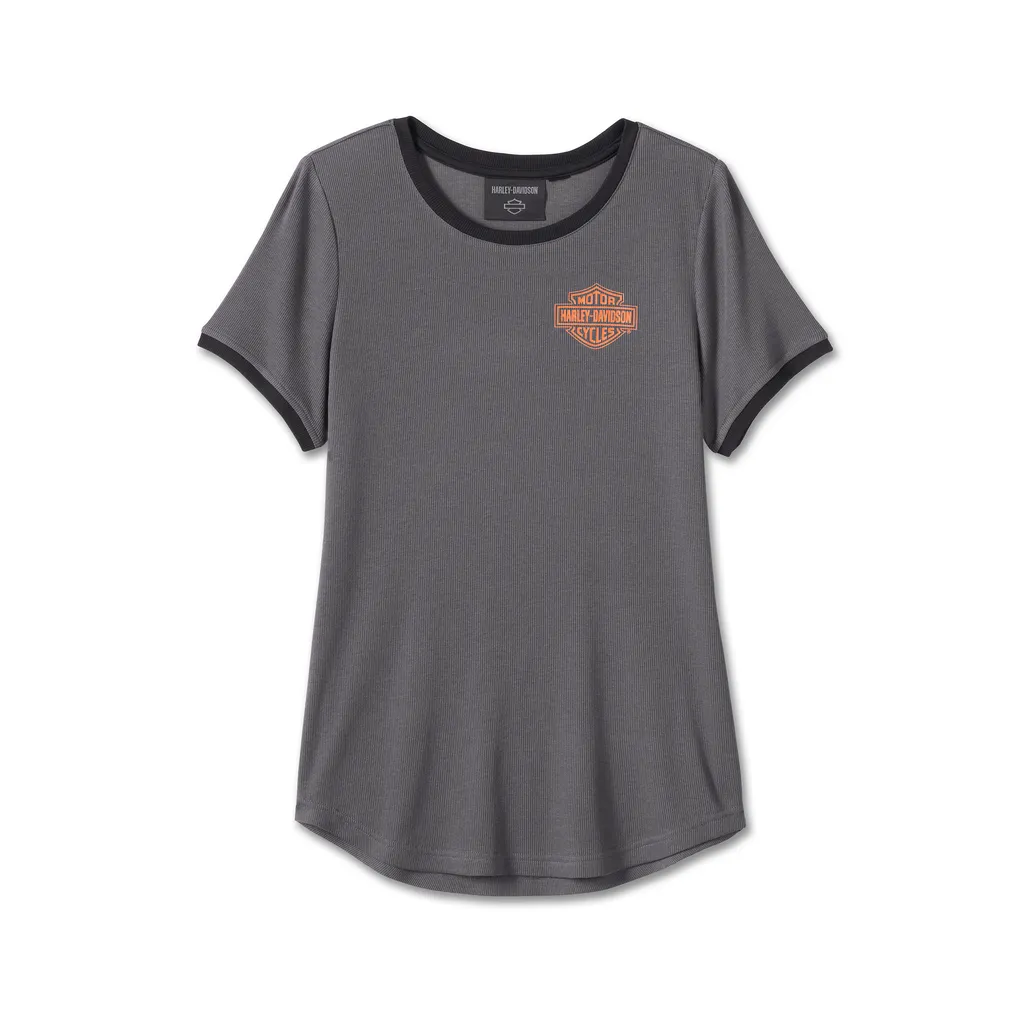 HARLEY-DAVIDSON® WOMEN'S SCREAMIN' EAGLE® RINGER TEE // 96116-24VW