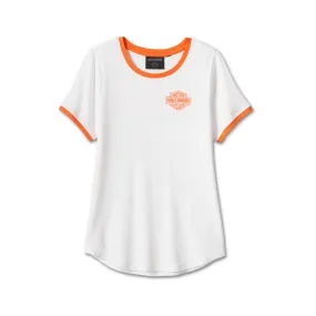 HARLEY-DAVIDSON® WOMEN'S SCREAMIN' EAGLE® RINGER TEE // 96117-24VW