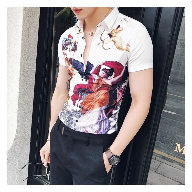 Hawaii Slim Fit Casual Short Sleeve Shirt