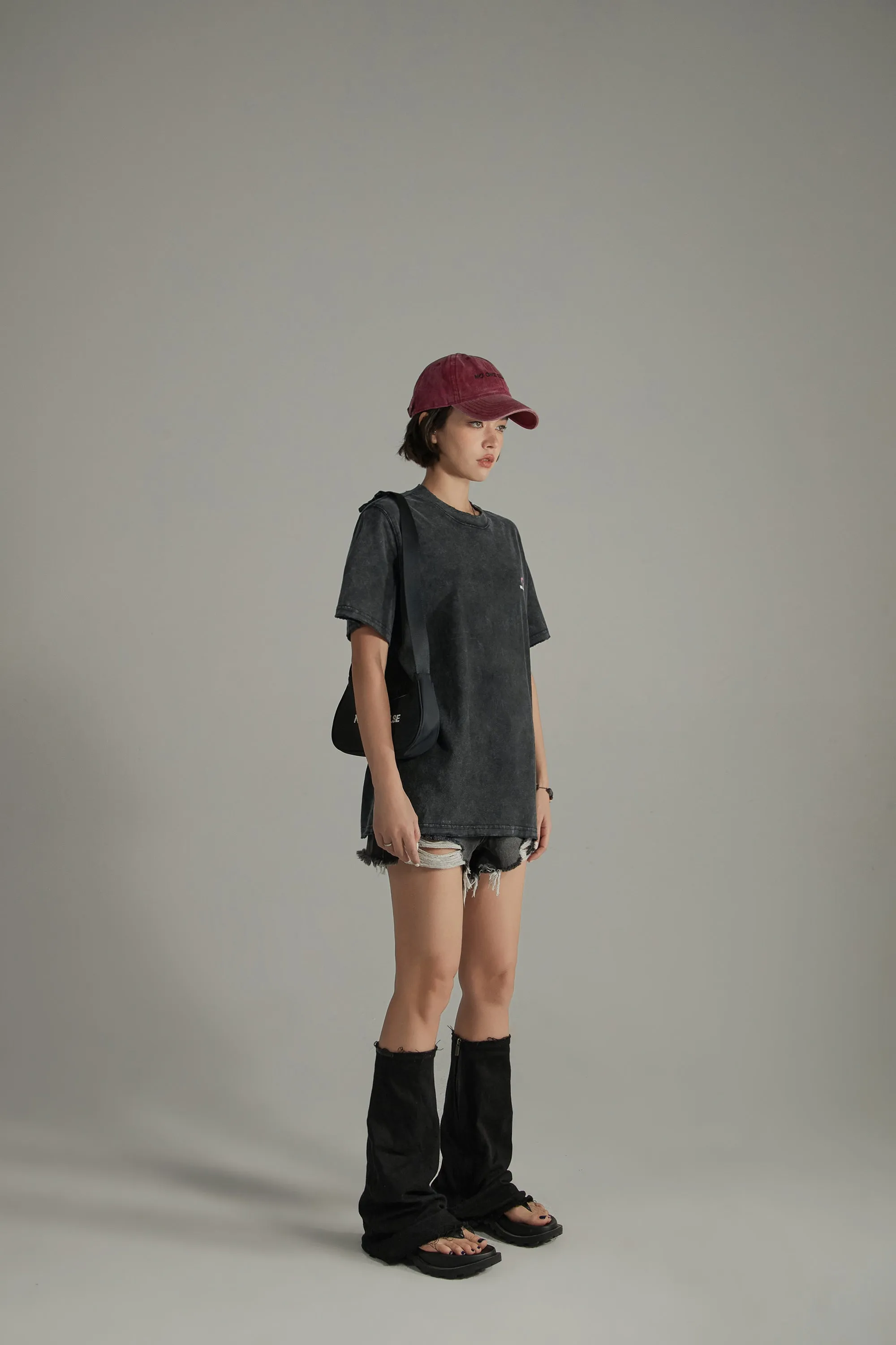 Heart Loose Fit Basic Short Sleeve T-Shirt