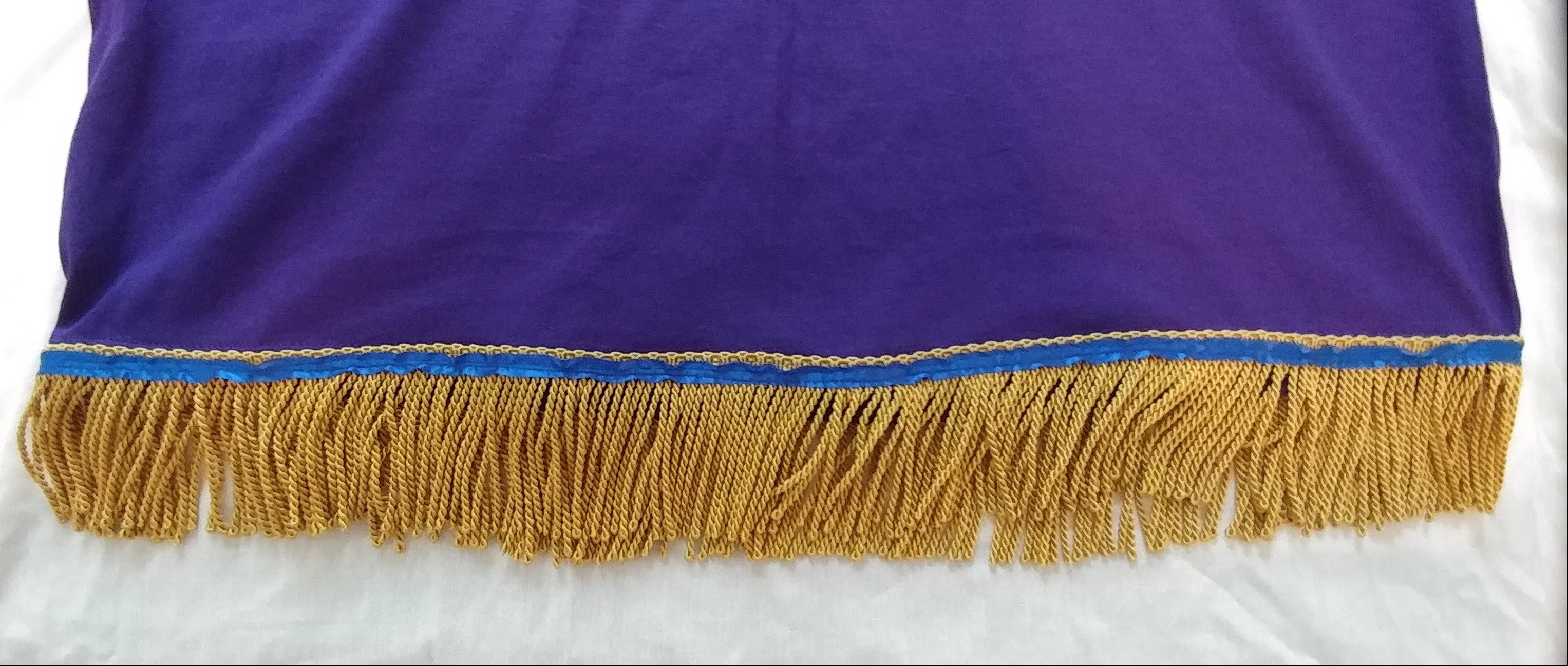 Hebrew Israelite (Purple) T-Shirt w/ Premium Gold Fringes