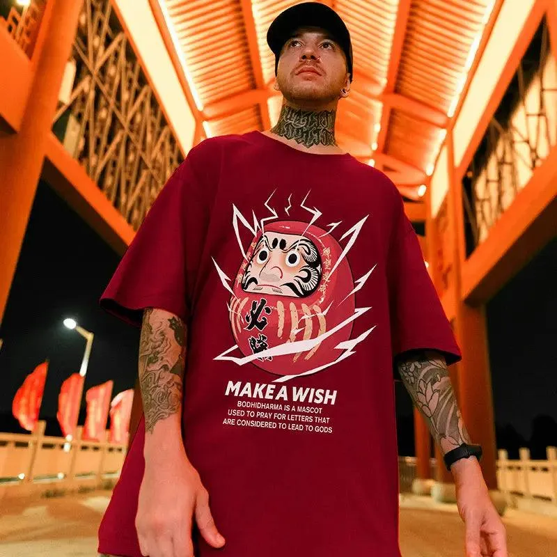 Hip Hop Loose Cotton Short Sleeve Tee