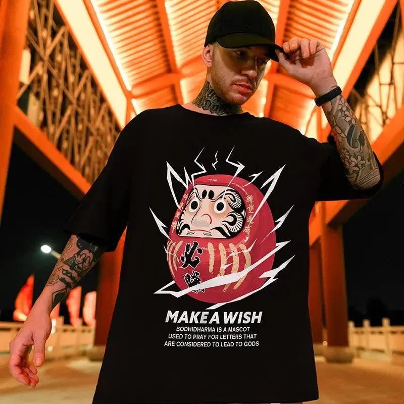 Hip Hop Loose Cotton Short Sleeve Tee