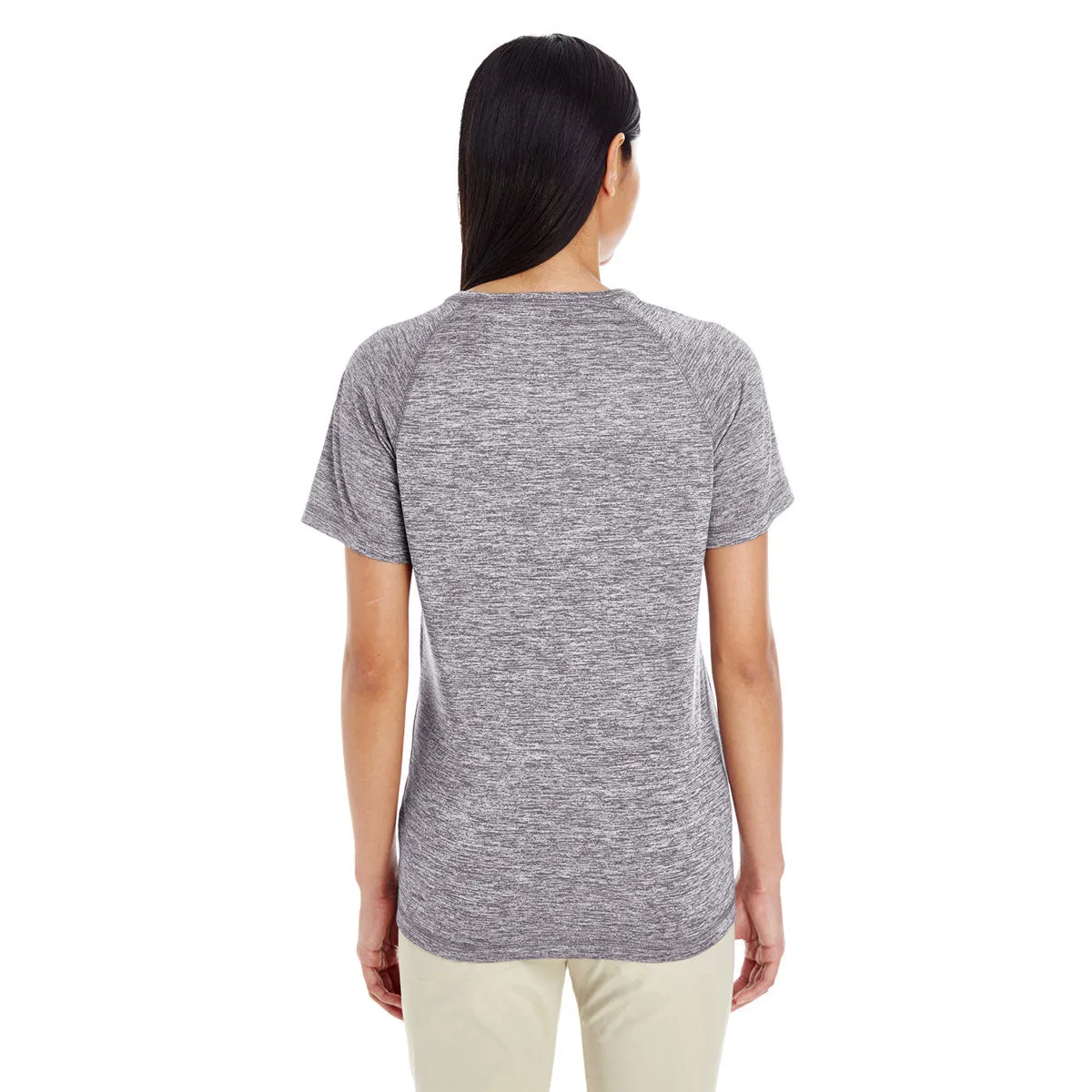 Holloway Women's Graphite Heather Electrify 2.0 Short-Sleeve