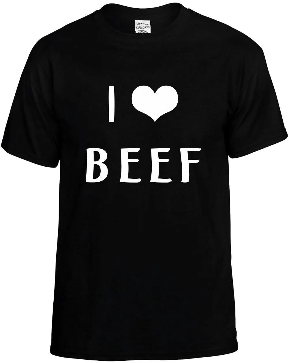 I Love Heart beef Unisex T-Shirt Novelty Graphic Tee Shirt