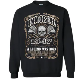 Immortal 1947 T-Shirt. 69th Birthday Gift For Men.