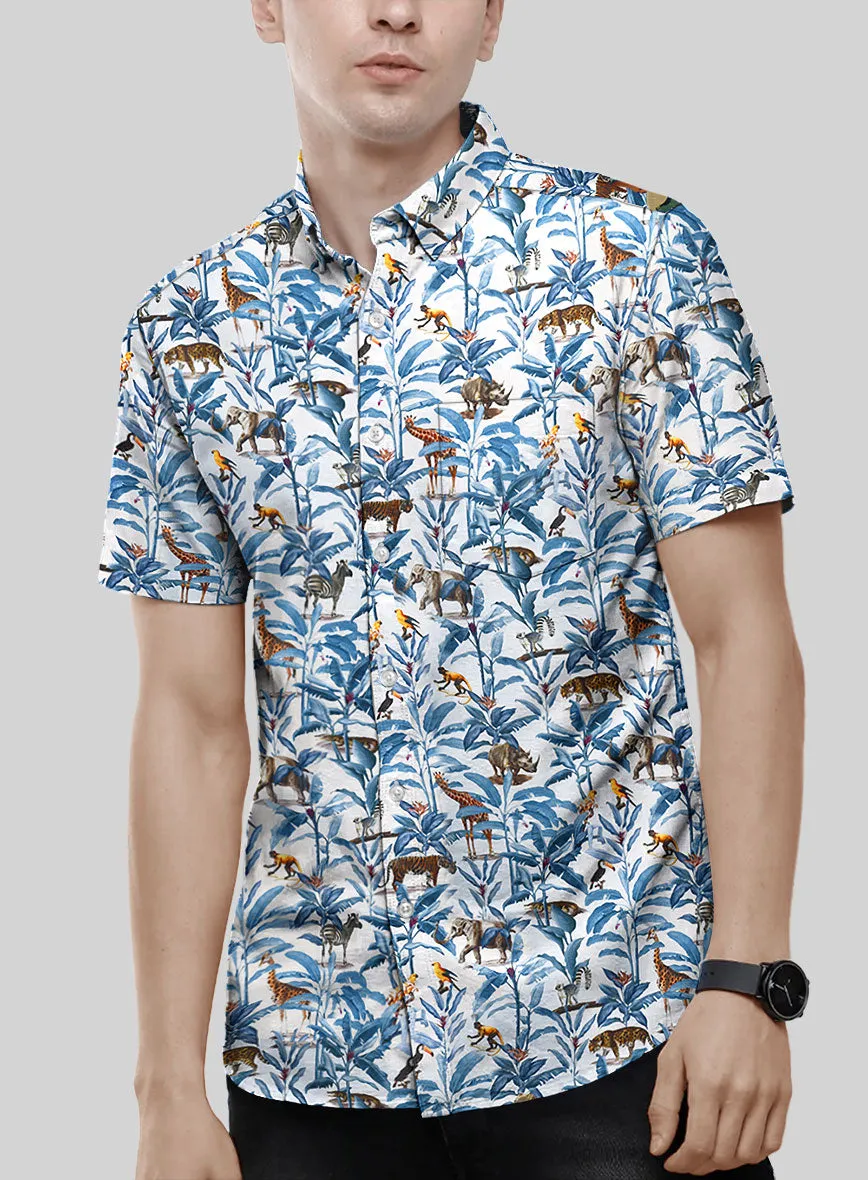 Italian Cotton Rain Forest Shirt