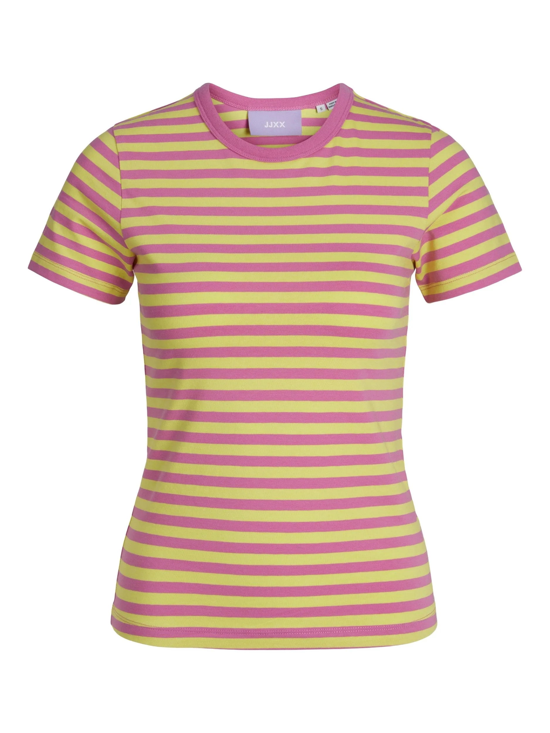 JJXX Gigi Stretch Fit Striped Tee -ROSE