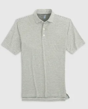 Johnnie-O Seymour Striped Polo Heather Black