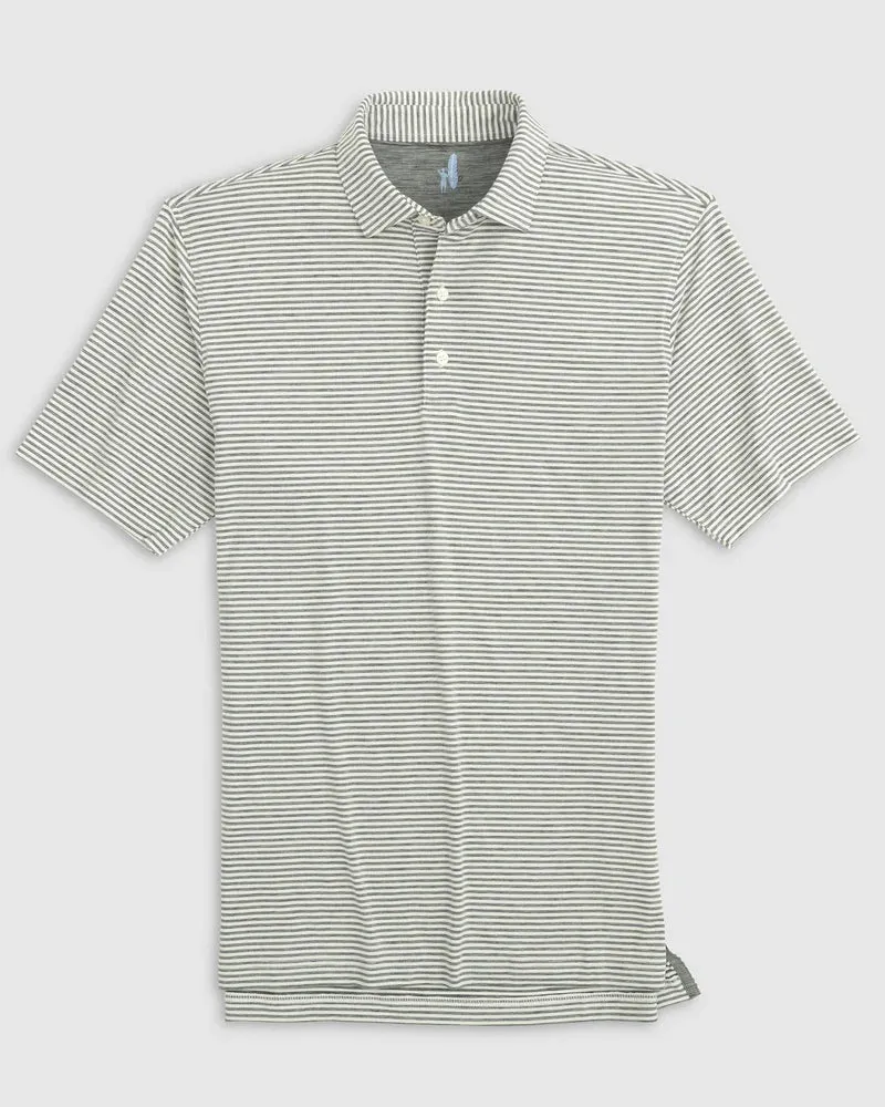 Johnnie-O Seymour Striped Polo Heather Black