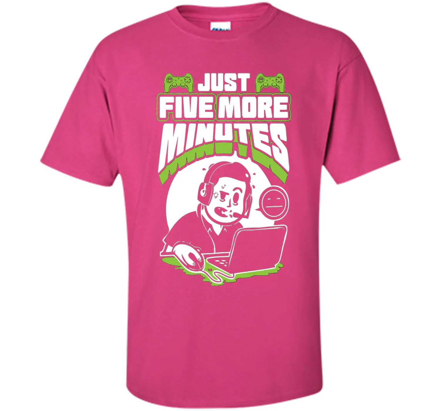 Just Five More Minutes - Funny Gamer Shirt - Gaming T Shirts