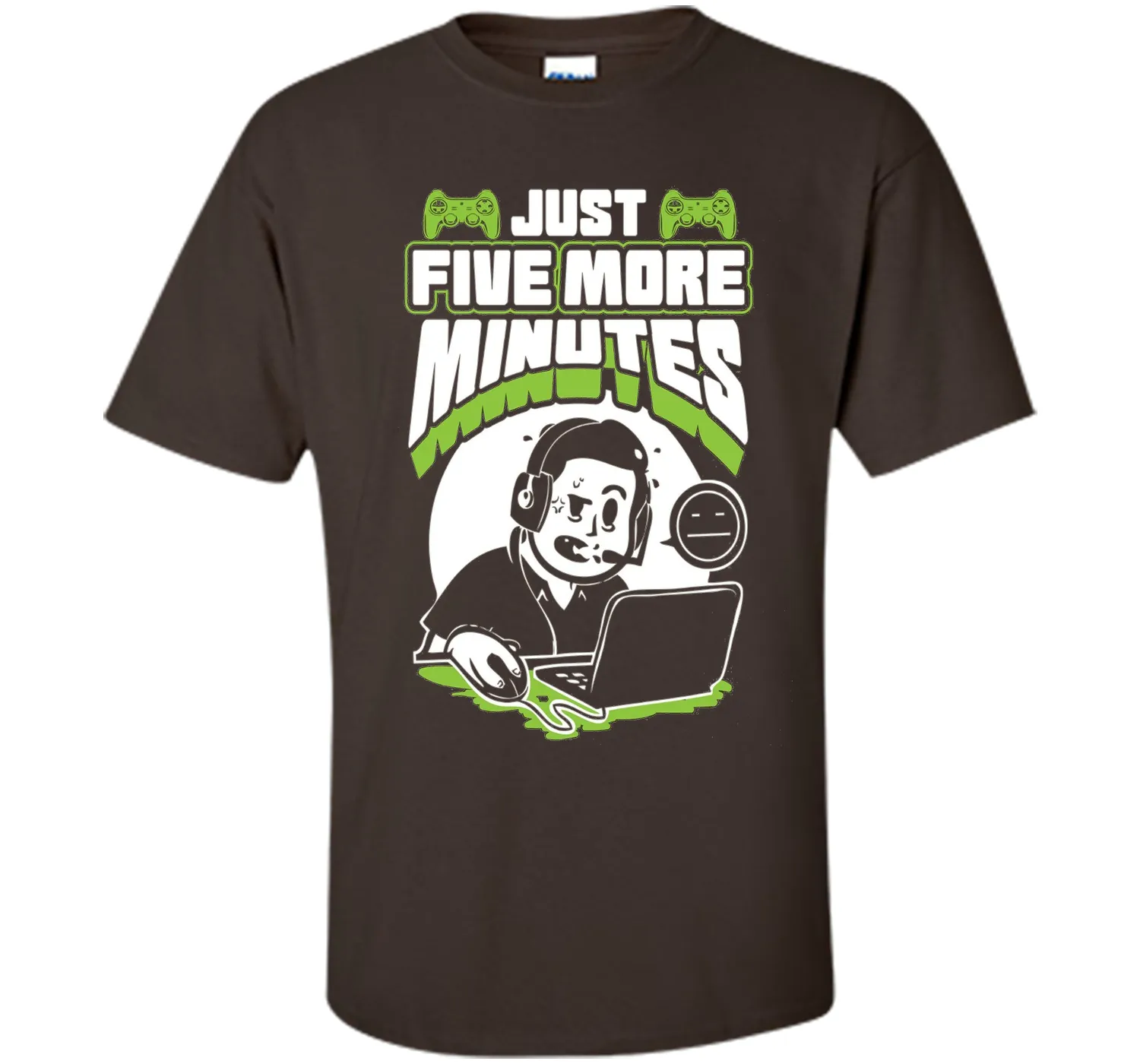 Just Five More Minutes - Funny Gamer Shirt - Gaming T Shirts