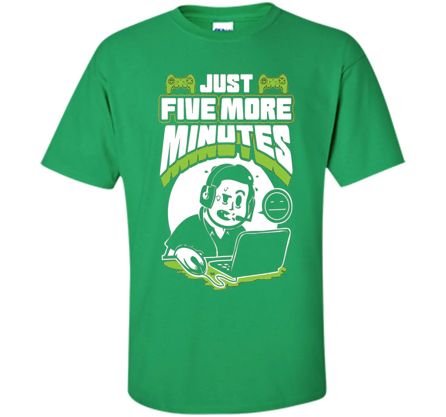 Just Five More Minutes - Funny Gamer Shirt - Gaming T Shirts