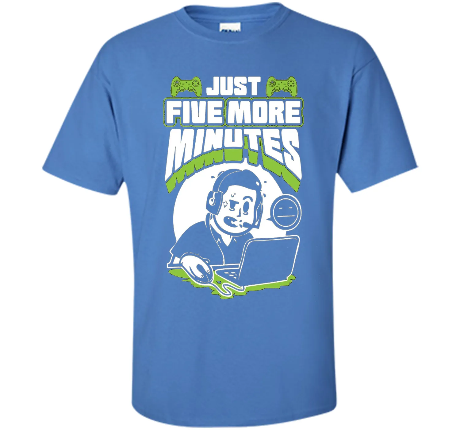 Just Five More Minutes - Funny Gamer Shirt - Gaming T Shirts