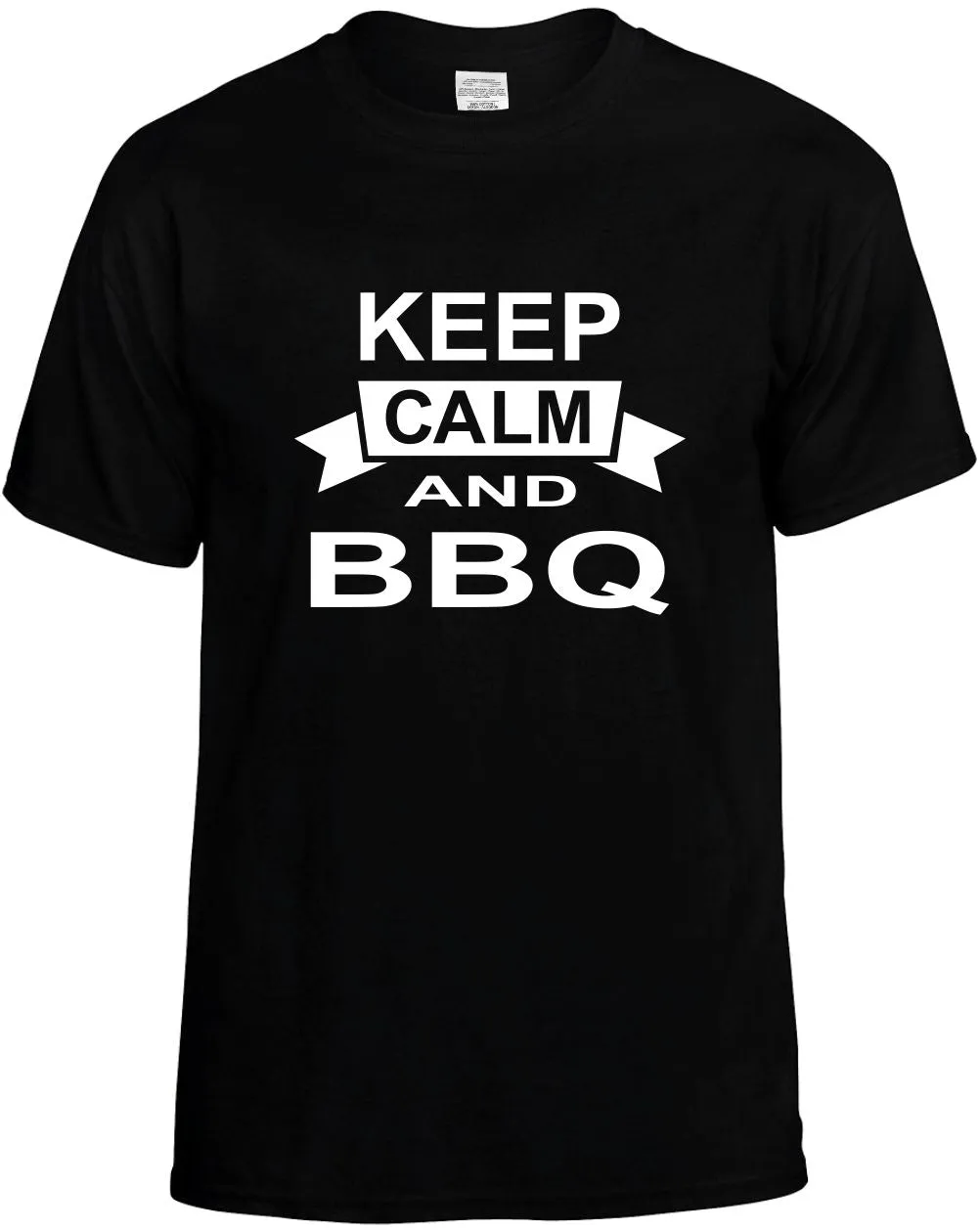 Keep Calm and Bbq Unisex T-Shirt Novelty Graphic Tee Shirt