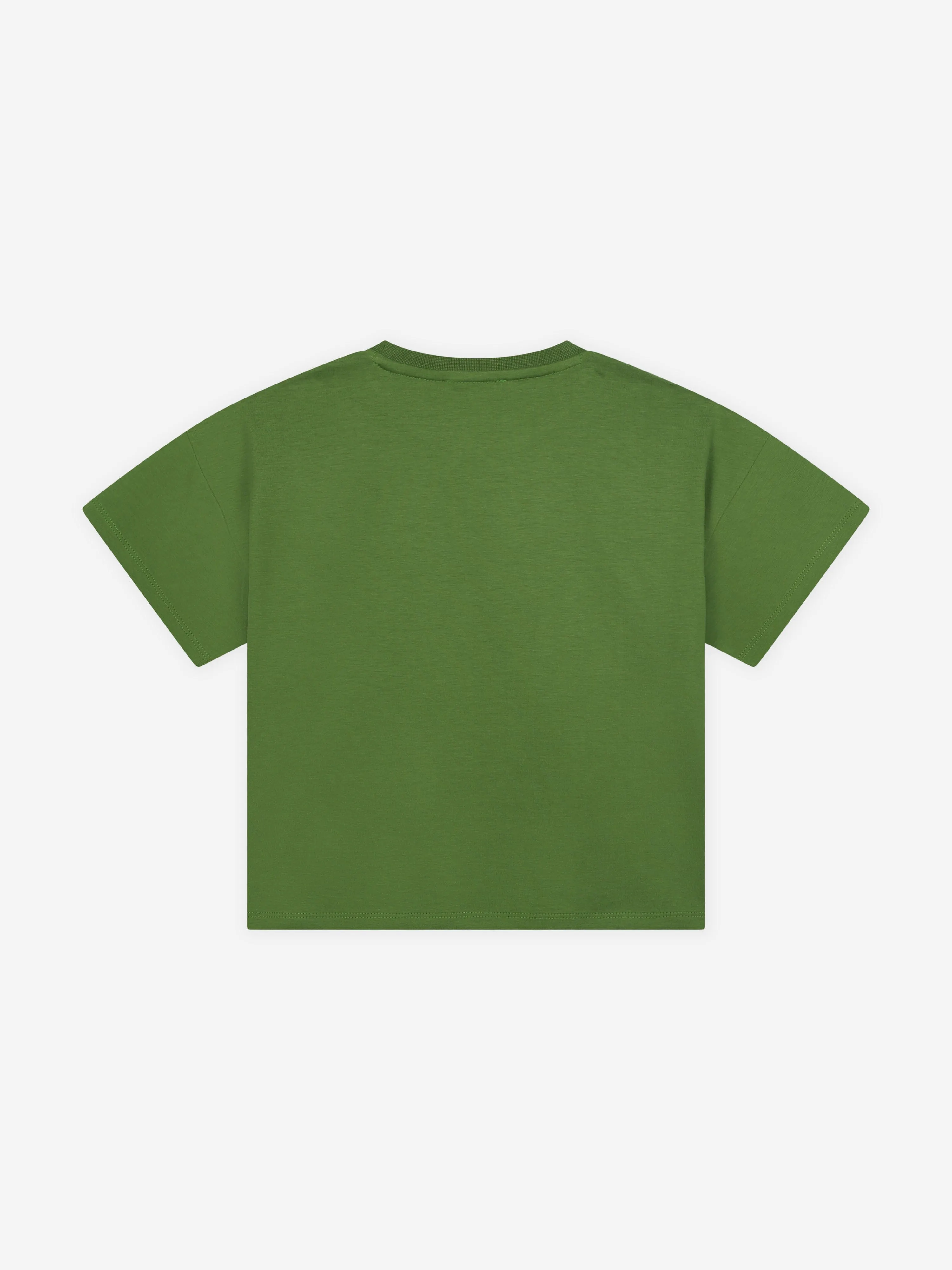 KENZO Boys Tiger Logo T-Shirt in Green