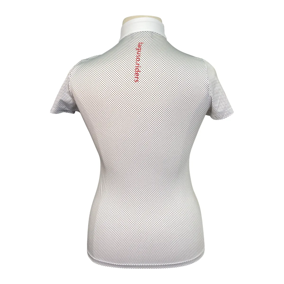 Laguso Competition Shirt in Black/White Dots - Women's Large
