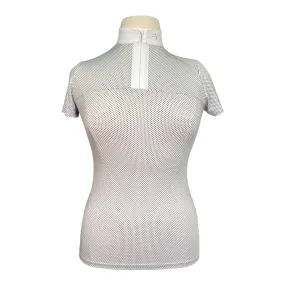 Laguso Competition Shirt in Black/White Dots - Women's Large