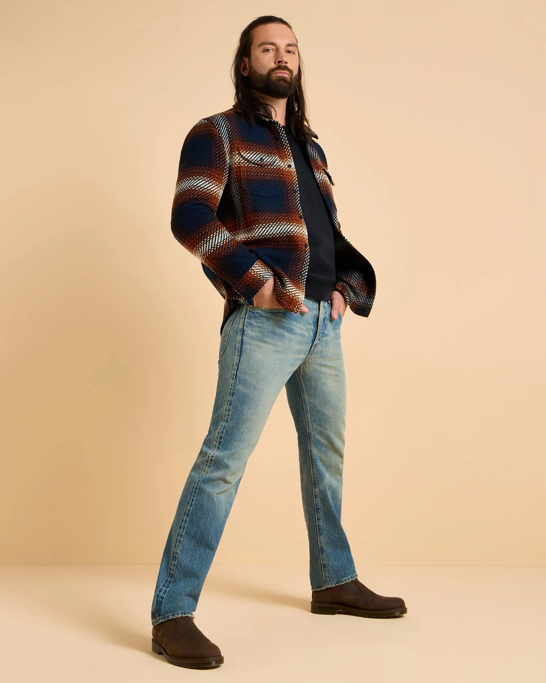 Lee 101 Worker Shirt - Navy