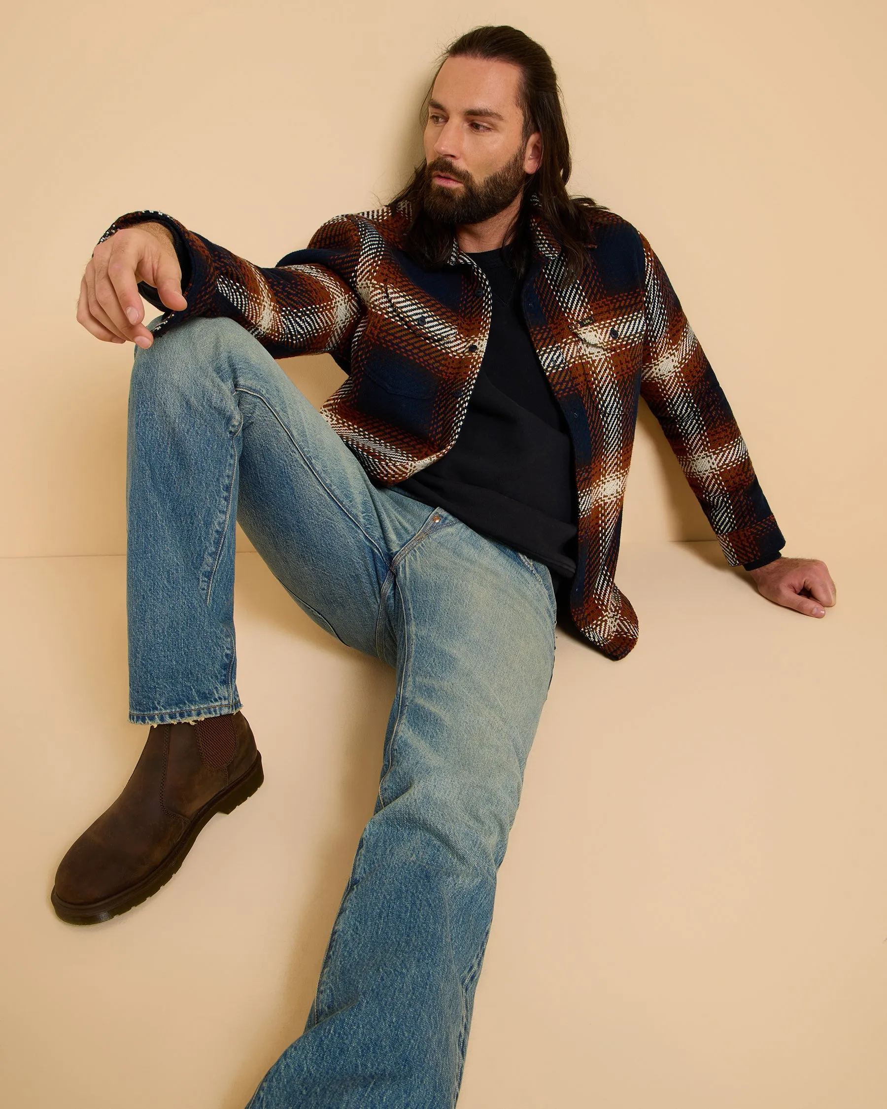 Lee 101 Worker Shirt - Navy