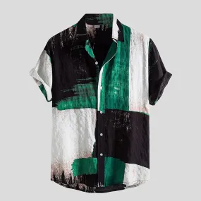 Linen Floral Casual Hawaii Beach Shirt