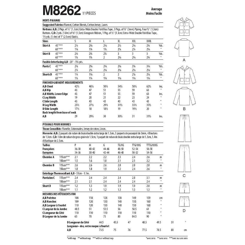 M8262 Men's Pajamas
