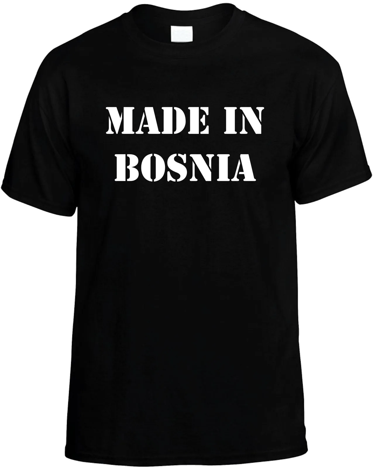 Made in Bosnia Unisex T-Shirt Novelty Graphic Tee Shirt