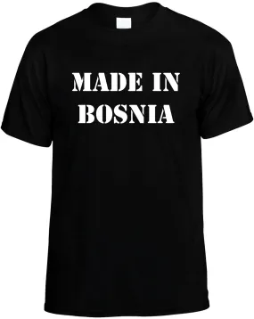 Made in Bosnia Unisex T-Shirt Novelty Graphic Tee Shirt