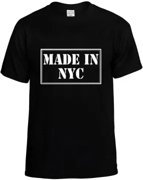 Made in Nyc Unisex T-Shirt Novelty Graphic Tee Shirt