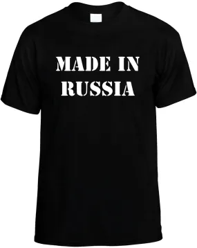 Made in Russia Unisex T-Shirt Novelty Graphic Tee Shirt