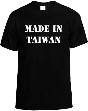 Made in Taiwan Unisex T-Shirt Novelty Graphic Tee Shirt