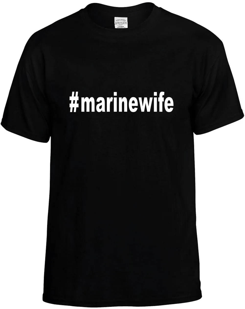 #Marinewife Hashtag Unisex T-Shirt Novelty Graphic Tee Shirt