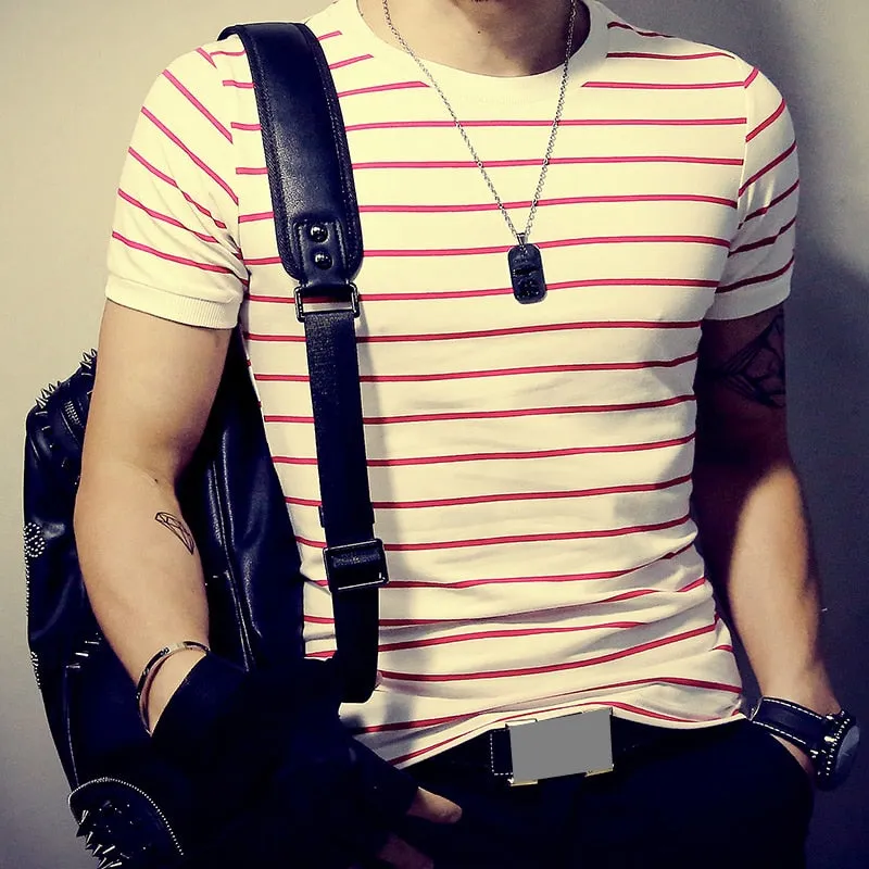 Men Cotton Casual Patchwork Short Sleeve Shirt