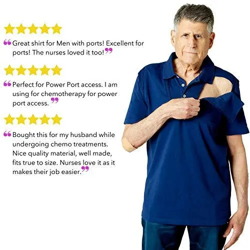 Men’s Dual Chemo Port Access Shirts