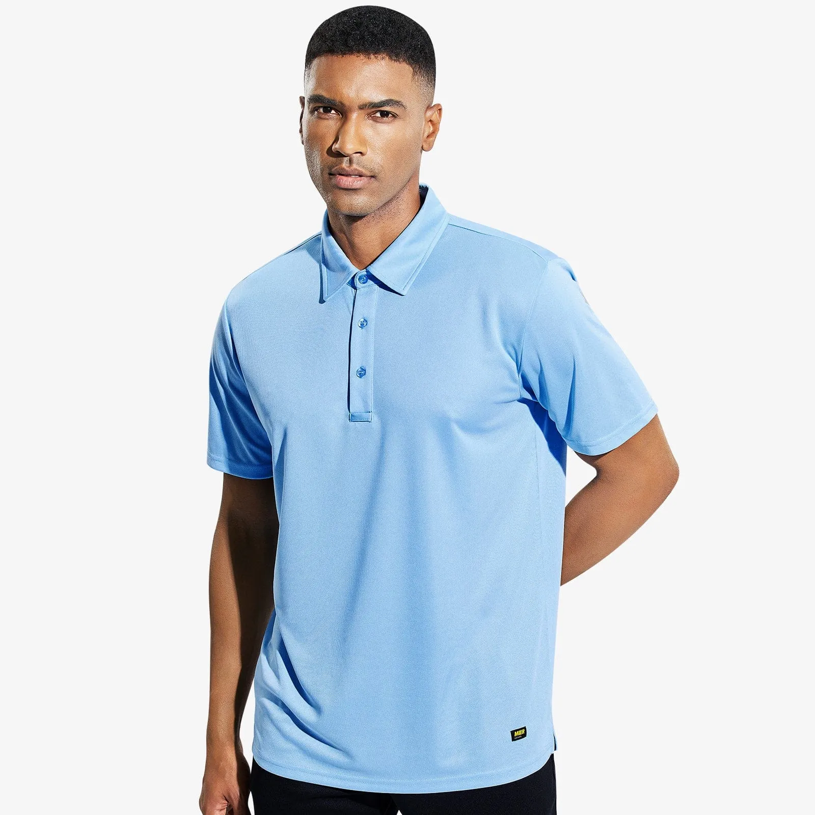 Men's Quick Dry Polo Shirt Collared Golf Casual Shirts