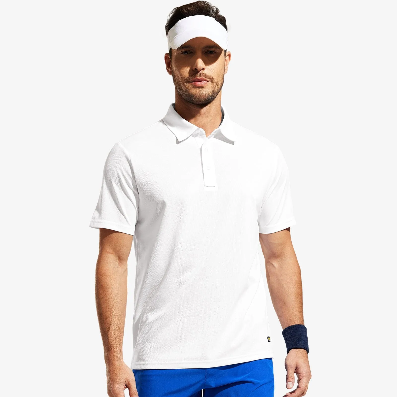 Men's Quick Dry Polo Shirt Collared Golf Casual Shirts
