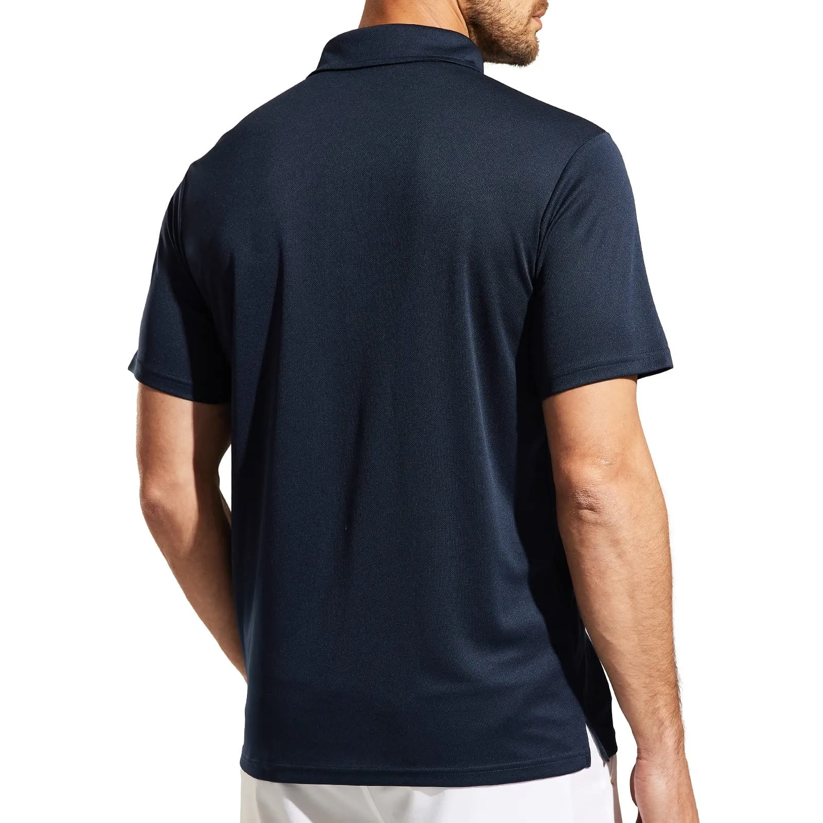 Men's Quick Dry Polo Shirt Collared Golf Casual Shirts