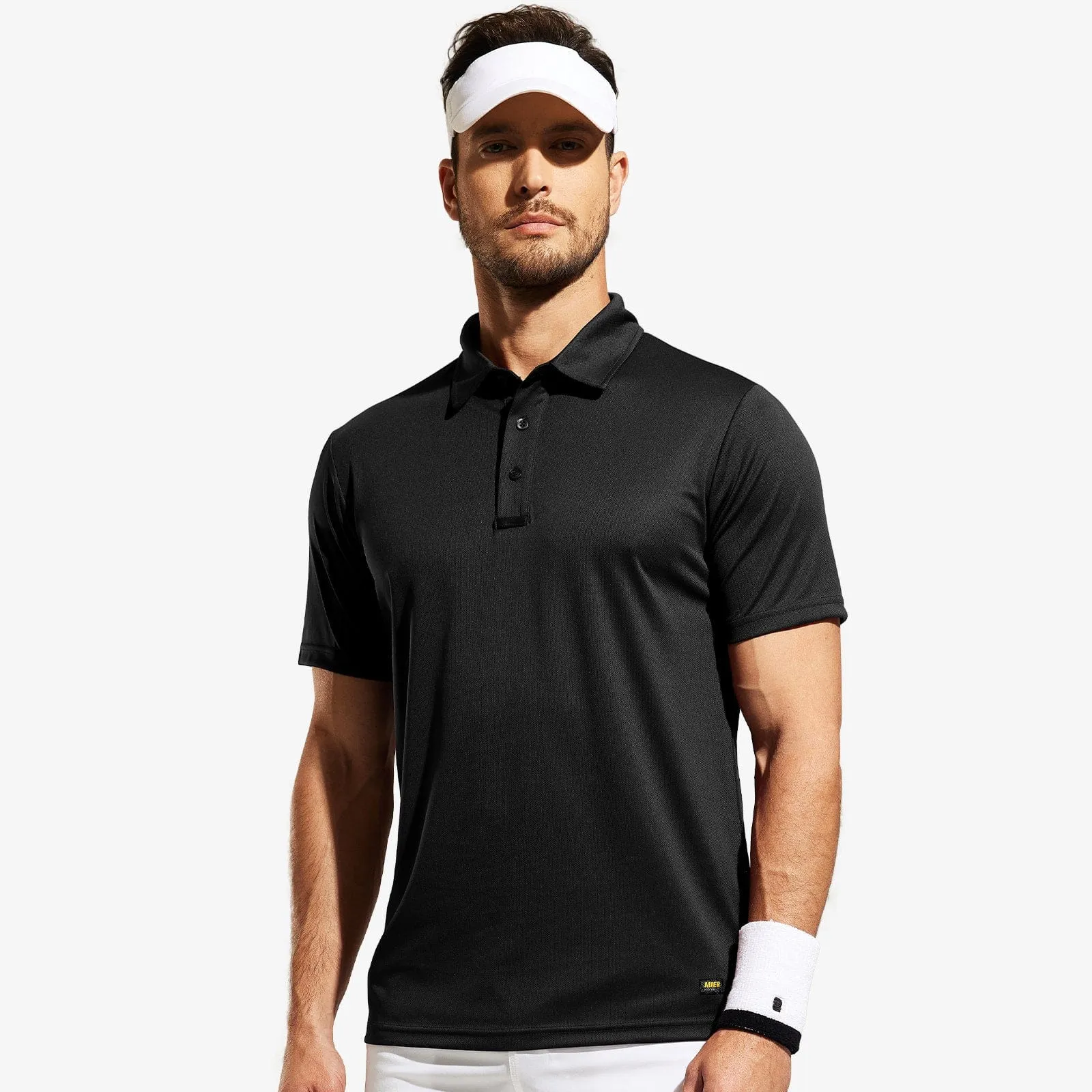 Men's Quick Dry Polo Shirt Collared Golf Casual Shirts