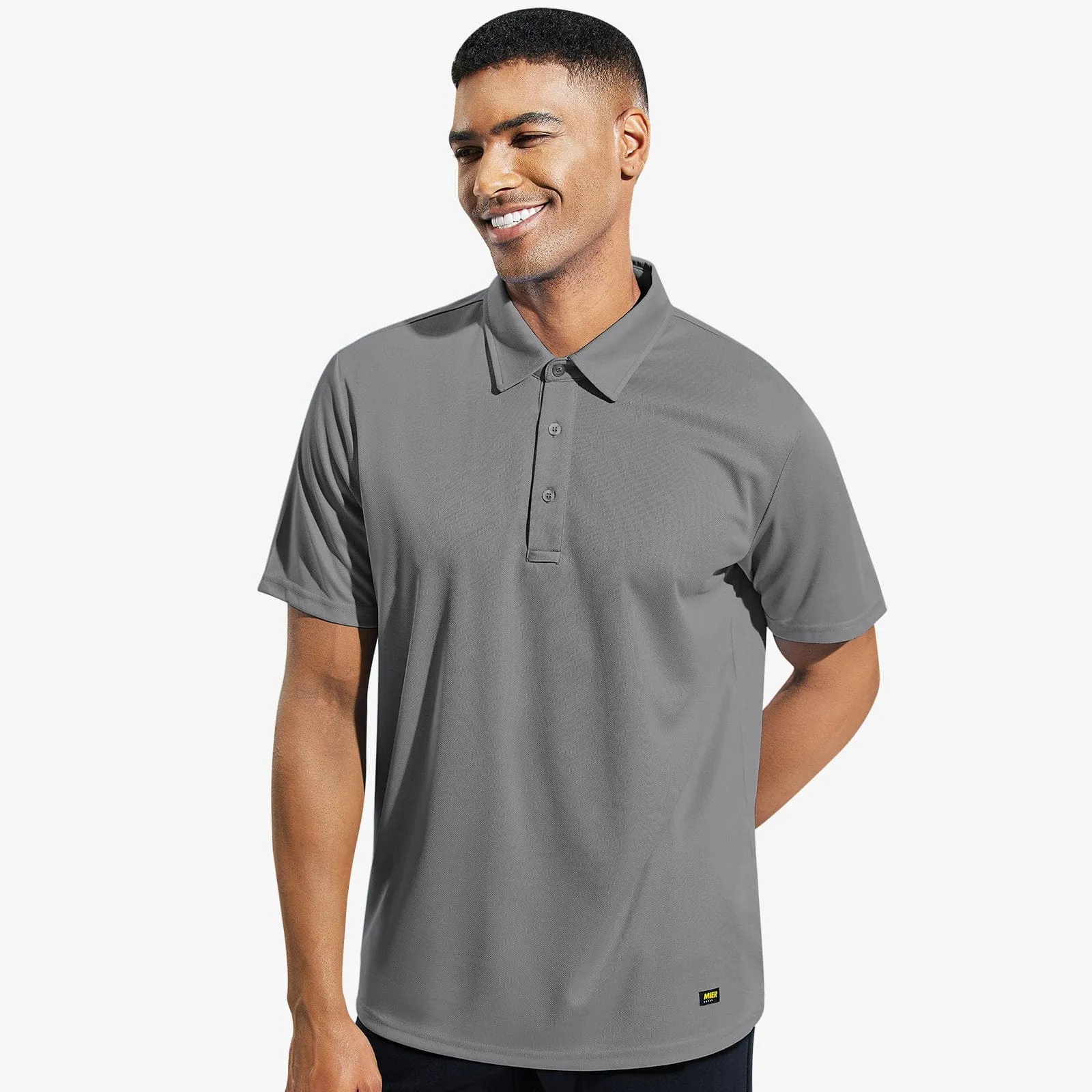 Men's Quick Dry Polo Shirt Collared Golf Casual Shirts