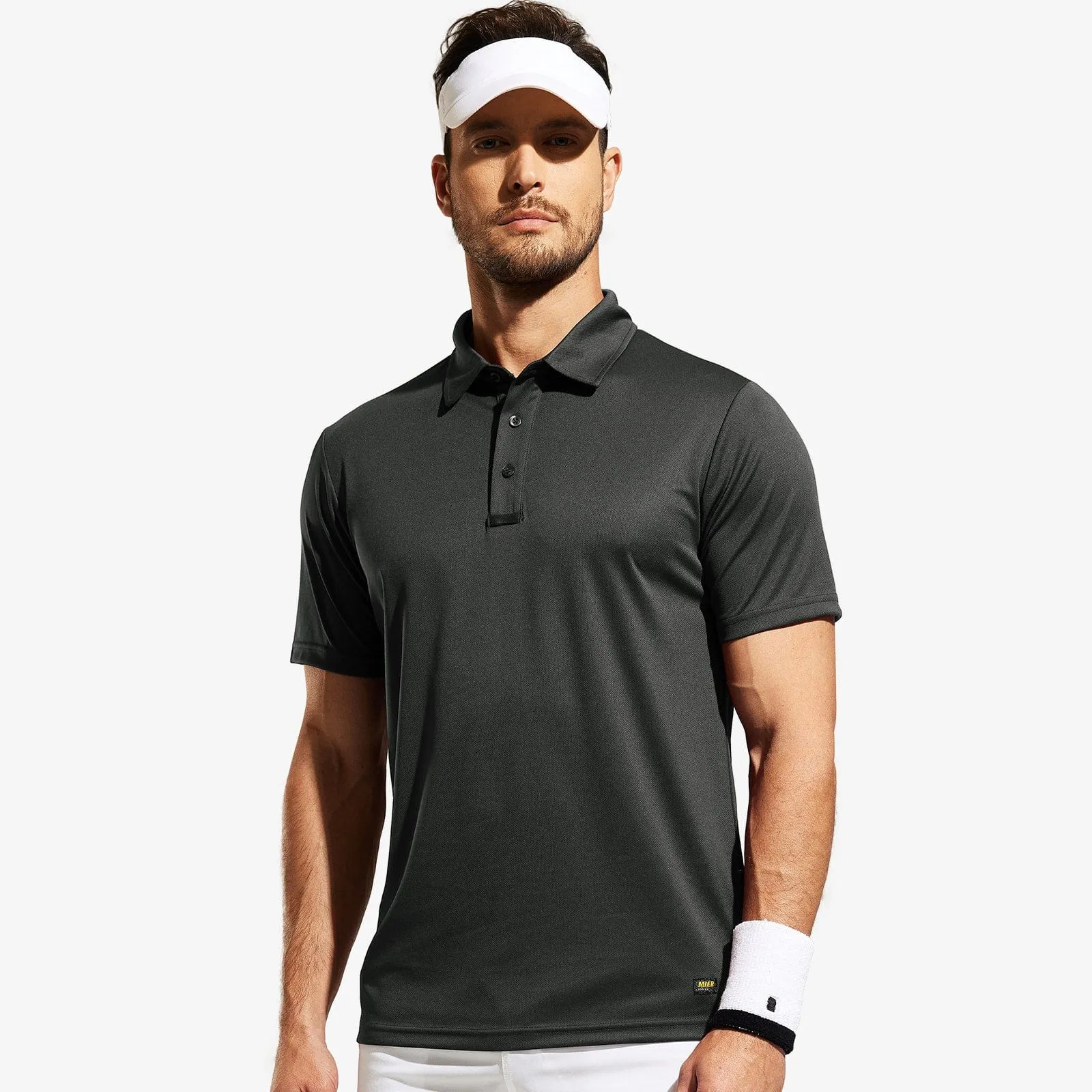 Men's Quick Dry Polo Shirt Collared Golf Casual Shirts