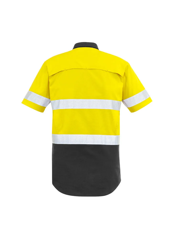 Mens Rugged Cooling Hi Vis Taped Short Sleeve Shirt